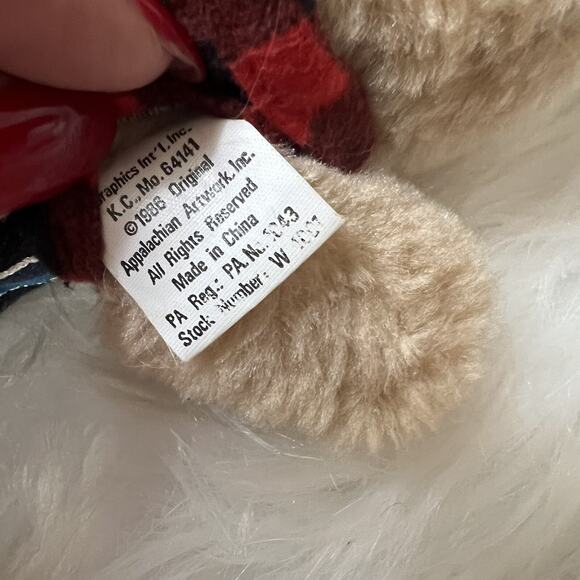 Vintage 1986 Wendys Furskins Collectible 7” Teddy Bear Plush Lot Of 4 Bears - Picture 11 of 11